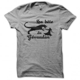 Shirt La bête du Gévaudan gris pour homme et femme