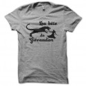 Shirt La bête du Gévaudan gris pour homme et femme