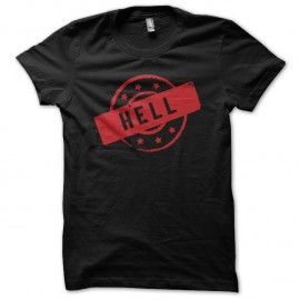 Shirt Enfer tampon Hell noir pour homme et femme
