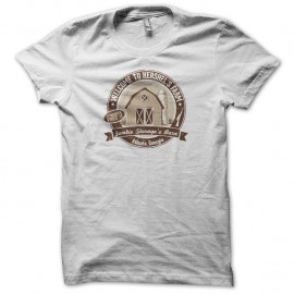 Shirt walking dead grange Hershel's - Blanc pour homme et femme