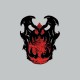 Shirt Donjons et Dragons Eberron masque diabolique gris pour homme et femme