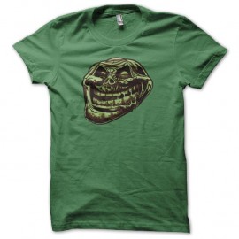 Shirt Face de troll en zombie vert pour homme et femme