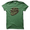 Shirt Face de troll en zombie vert pour homme et femme
