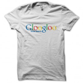 Shirt alcool parodie google Gloogloo blanc pour homme et femme