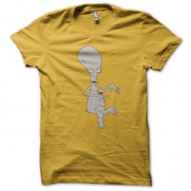 Shirt american dad roger jaune pour homme et femme