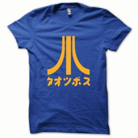 Shirt Atari Japon pour nerd orange/bleu royal pour homme et femme