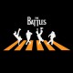 Shirt parodie les beatles version the Battles noir pour homme et femme