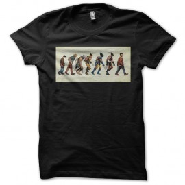 Shirt évolution Vintage Wolverine noir pour homme et femme