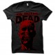 Shirt The Walking Dead visage rouge sur noir pour homme et femme