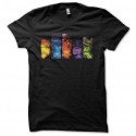 Shirt Illuminati Avengers bandes verticales noir pour homme et femme