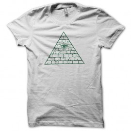 Shirt Illuminati INWO symbole pyramide blanc pour homme et femme