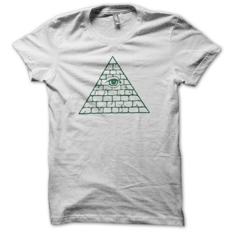 Shirt Illuminati INWO symbole pyramide blanc pour homme et femme