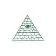 Shirt Illuminati INWO symbole pyramide blanc pour homme et femme