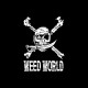 Shirt Weed World Jolly Roger noir pour homme et femme
