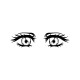Shirt manga yeux contemplatifs blanc pour homme et femme
