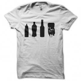 Shirt Evolution de la boisson dans la vie blanc pour homme et femme