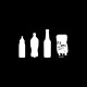 Shirt Evolution de la boisson dans la vie noir pour homme et femme