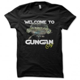 Shirt Bienvenue à Gungan City noir pour homme et femme