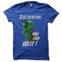 Shirt Hulk en penseur de Rodin bleu pour homme et femme