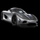 Shirt Supercar gris pour homme et femme
