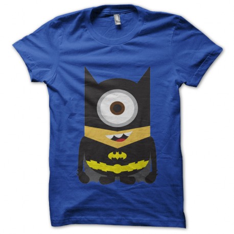 Shirt minion parodie batman bleu pour homme et femme