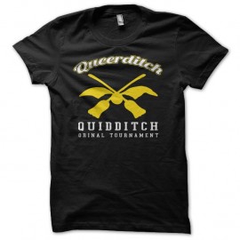 Shirt Queerditch quidditch original tournament noir pour homme et femme
