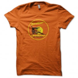 Shirt Alerte à Malibu orange pour homme et femme