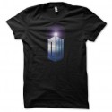 Shirt Doctor Who logo halo noir pour homme et femme