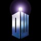 Shirt Doctor Who logo halo noir pour homme et femme