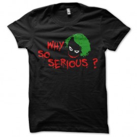 Shirt joker batman why so serious joker black noir pour homme et femme