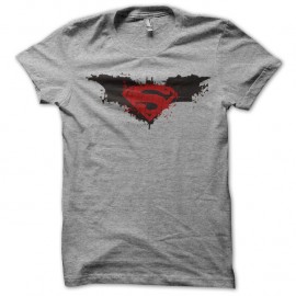 Shirt Batman & superman gris pour homme et femme
