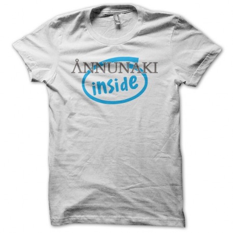 Shirt Annunaki inside parodie Intel blanc pour homme et femme