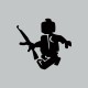 Shirt lego warrior gris pour homme et femme