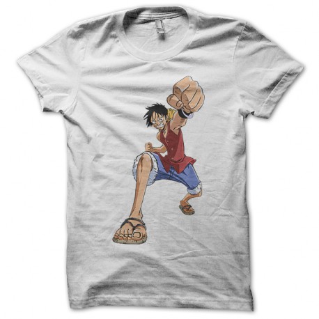 Shirt ONE PIECE Luffy super punch blanc pour homme et femme