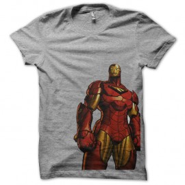 Tee shirt Ironman version artistique gris pour homme et femme