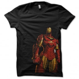 Shirt Ironman version comics noir pour homme et femme