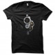 Shirt smiley dans le flingue noir pour homme et femme