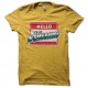 Shirt hello i'm awesome jaune pour homme et femme