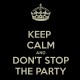 Shirt keep calm and don t stop the party The Black Eyed Peas noir pour homme et femme