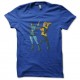 Shirt heels of comics bleu pour homme et femme