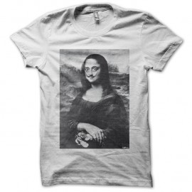 Shirt la joconde dali blanc pour homme et femme