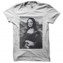 Shirt la joconde dali blanc pour homme et femme