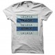 Shirt naughty boy la la la blanc pour homme et femme