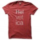 Shirt helvetica rouge pour homme et femme
