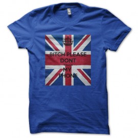 Shirt don't touch my phone bleu pour homme et femme