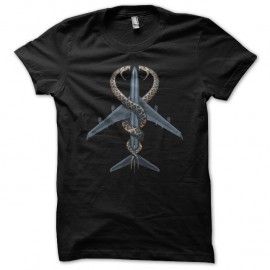 Shirt snakes on a plane symbole noir pour homme et femme