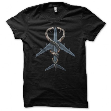 Shirt snakes on a plane symbole noir pour homme et femme