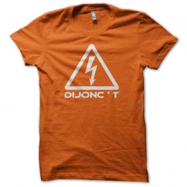 Shirt Disjoncté panneau Dijonc'T orange pour homme et femme