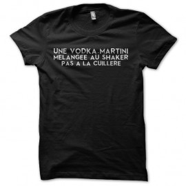 Shirt vodka martini james bond noir pour homme et femme