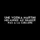 Shirt vodka martini james bond noir pour homme et femme